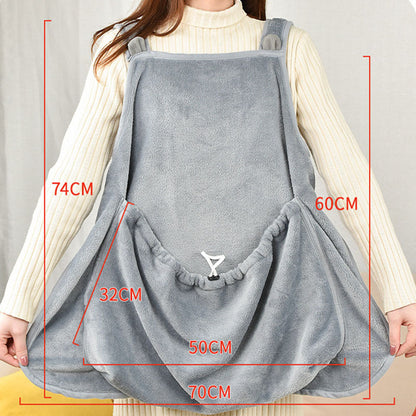 Touch The Cat Kläder Husdjur Förkläde Non-stick Anti-grab Mjuk plysch Camisole Pinafore For Pets