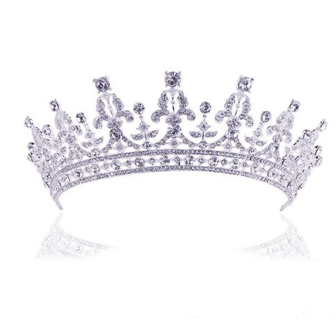 Nouvelle mode Baroque luxe cristal AB couronne de mariée diadème diadème en or clair diadèmes pour femmes mariée cheveux accessoires de mariage