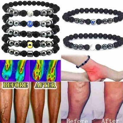 Natural Black Hematite Tiger Eye Beaded Bracelets Men For Magnetic Health Protection Women Jewelry
