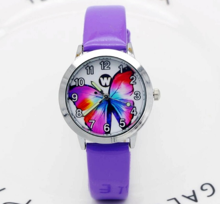 Montres pour enfants montre à Quartz pour écolières filles montre à Quartz mignon coloré cadran papillon montre étanche 