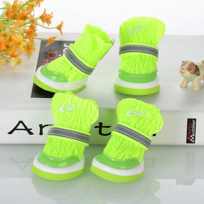 Footless Teddy Small Dog Pet Shoes Soft Bottom Foot Cover