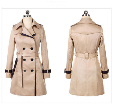 Dames automne Trench manteau pour femmes hiver longs manteaux