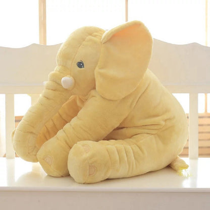 Jouet en peluche éléphant doux et confortable, accompagne le sommeil du bébé, oreiller pour enfant, coque en cuir