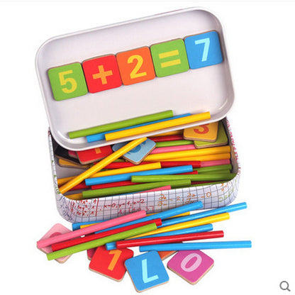 Early Childhood Education Arithmetic Stick Learning Box