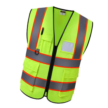 Manteau de vêtements de protection, gilet fluorescent de sécurité écologique