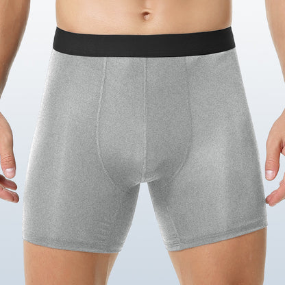 Lengthened Boxer Shorts Ice Silk Thin Breathable Shorts