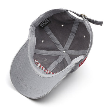 Letter Embroidery Baseball Cap Adjustable Size For Running Sports Workouts And Outdoor Activities Hat