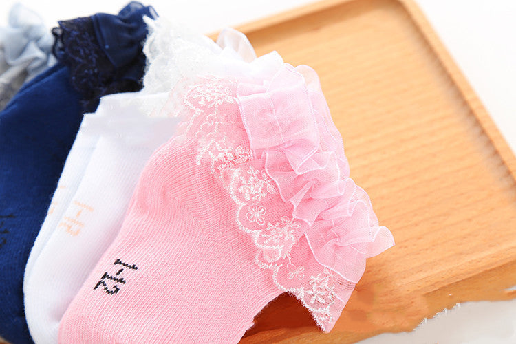 Lace Princess Girls Socks Spring Autumn Baby Socks