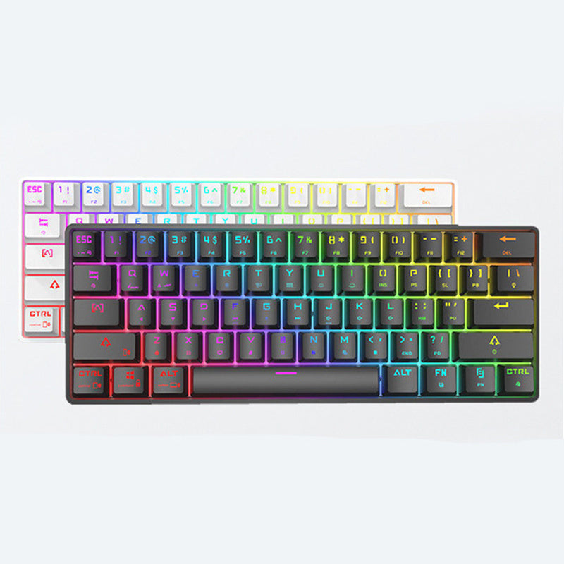 Trådlöst Bluetooth-tangentbord Färgglada PBT-tangentbord Mekaniskt tangentbord