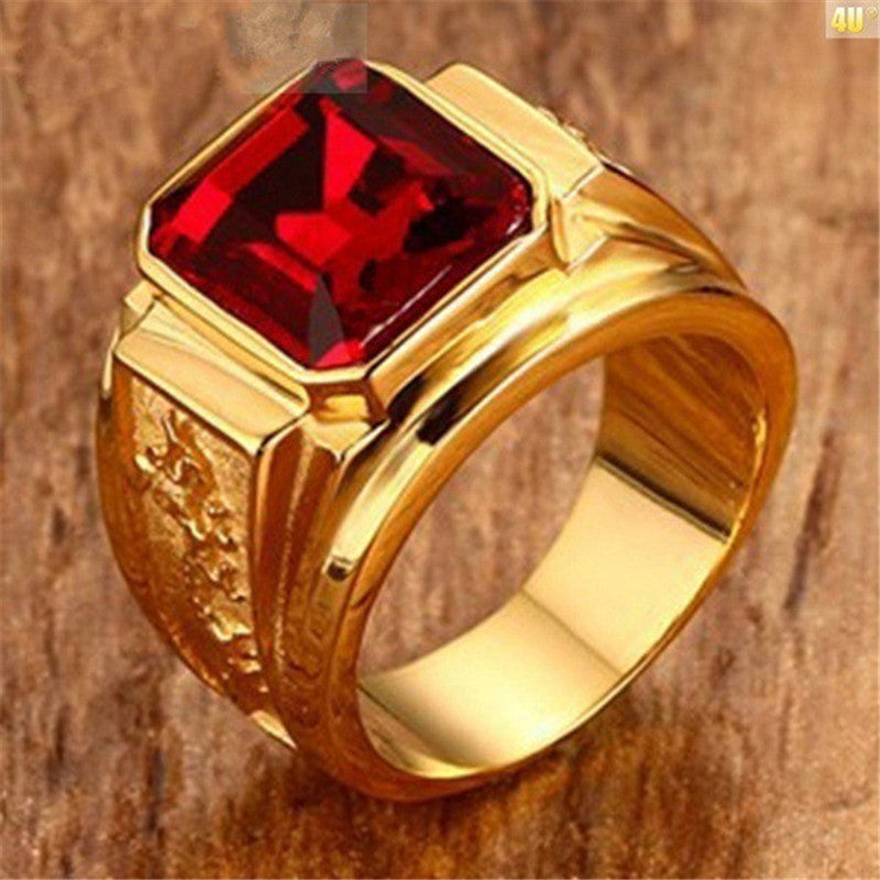 Trendiga moderingar Vintage herrringar i guld med diamanter