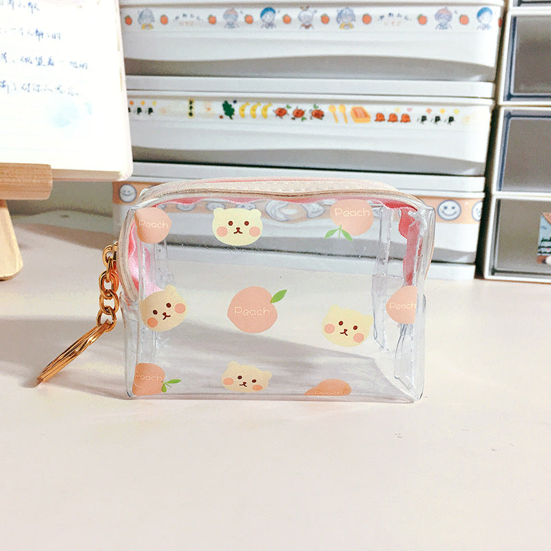 Organisateur de sac de maquillage transparent de voyage portable