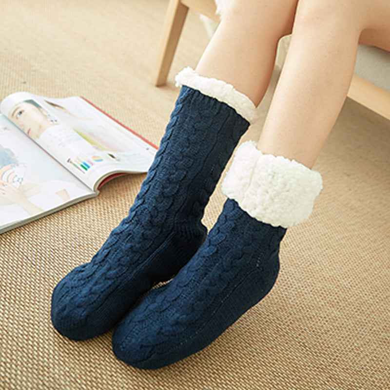 Casual Plus Velvet Mid-tube Ladies Snow Pantoufles Chaussettes de tapis