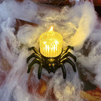 Halloween Pumpkin Spider Candle Light Decoration Props