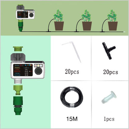 Dispositif d'arrosage automatique pour balcon de jardin, contrôleur d'irrigation goutte-à-goutte Intelligent, synchronisation