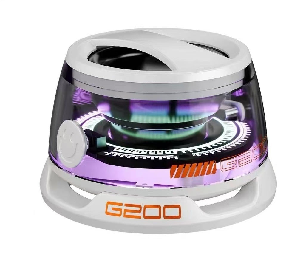 Bärbar Bluetooth-högtalare G200 RGB-belysningshögtalare BT5.3 Mini-ljudlåda 7 timmars uppspelning Magnetisk telefonhållare