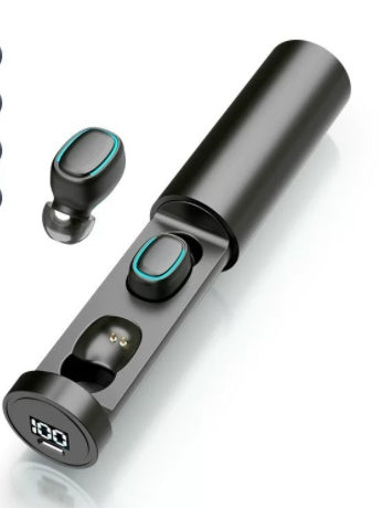 Bluetooth-hörlurar 5.0 trådlösa 8D HIFI Sportmikrofon-hörlurar med mikrofon och spelmusik