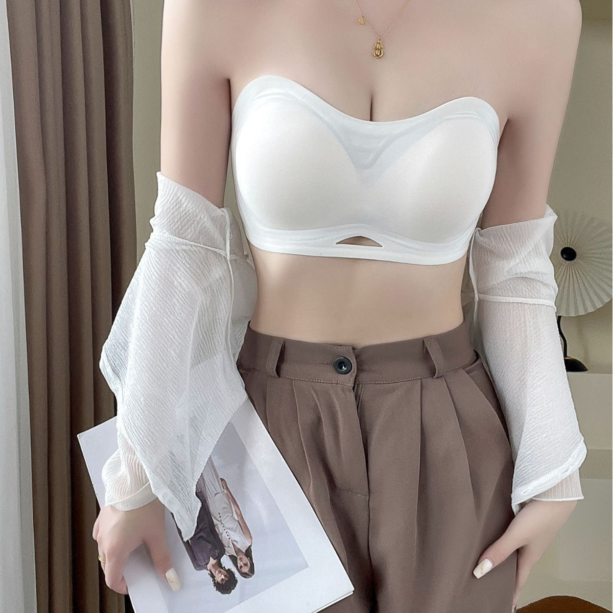 Summer Strapless Tube Top Underwear For Women