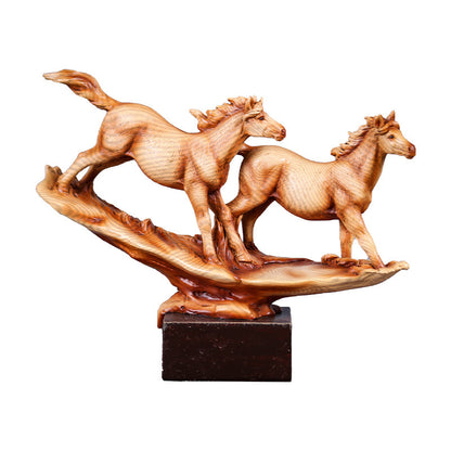 Trongwell Home Decor Bronze Cheval Sculpture Statue Salon