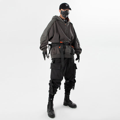 Three-dimensional Large Pocket Webbing Tactical Pants Men