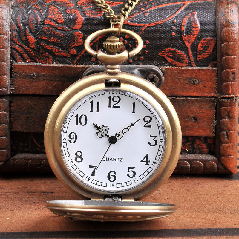 Alloy Quartz Pocket Watch Round