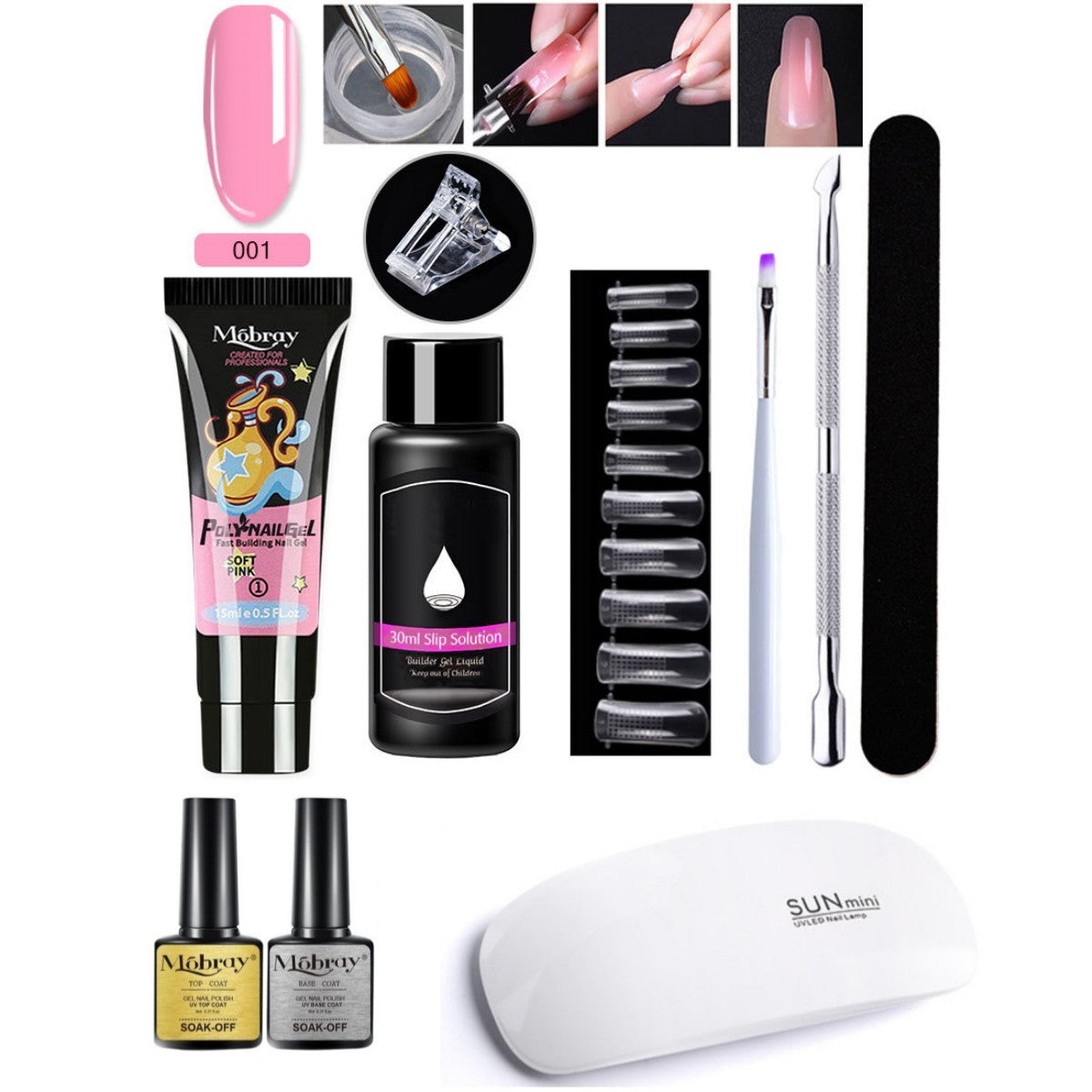 7-Piece Nail Art Crystal Extender Set