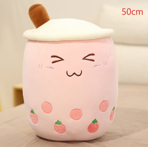 Pearl milk tea cup pillow