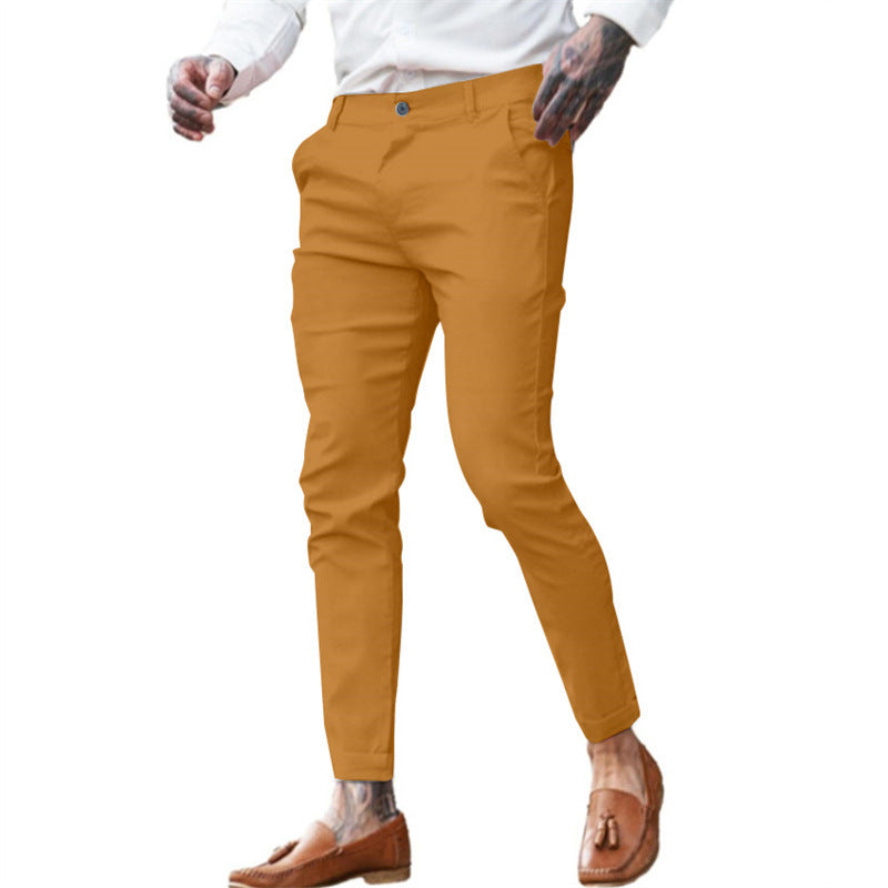 Men's Twill Cotton Stretch Fashion Slim Pencil