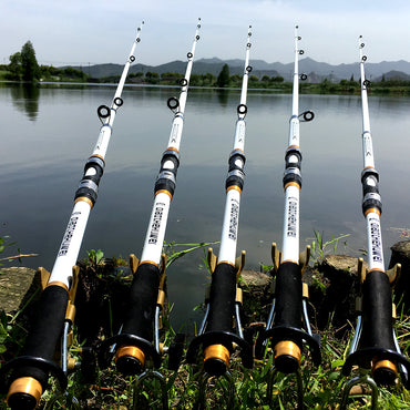 2.1M -3.6M carpe canne à pêche mangeoire dur FRP fibre de carbone canne à pêche télescopique canne à pêche