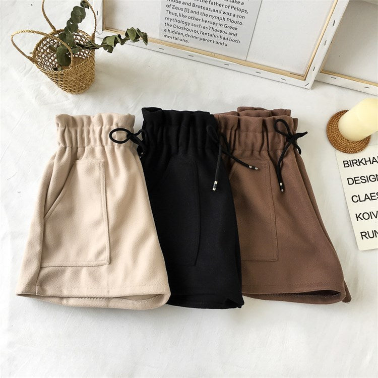 Women's High Waist Wide Leg A-line Boots Shorts