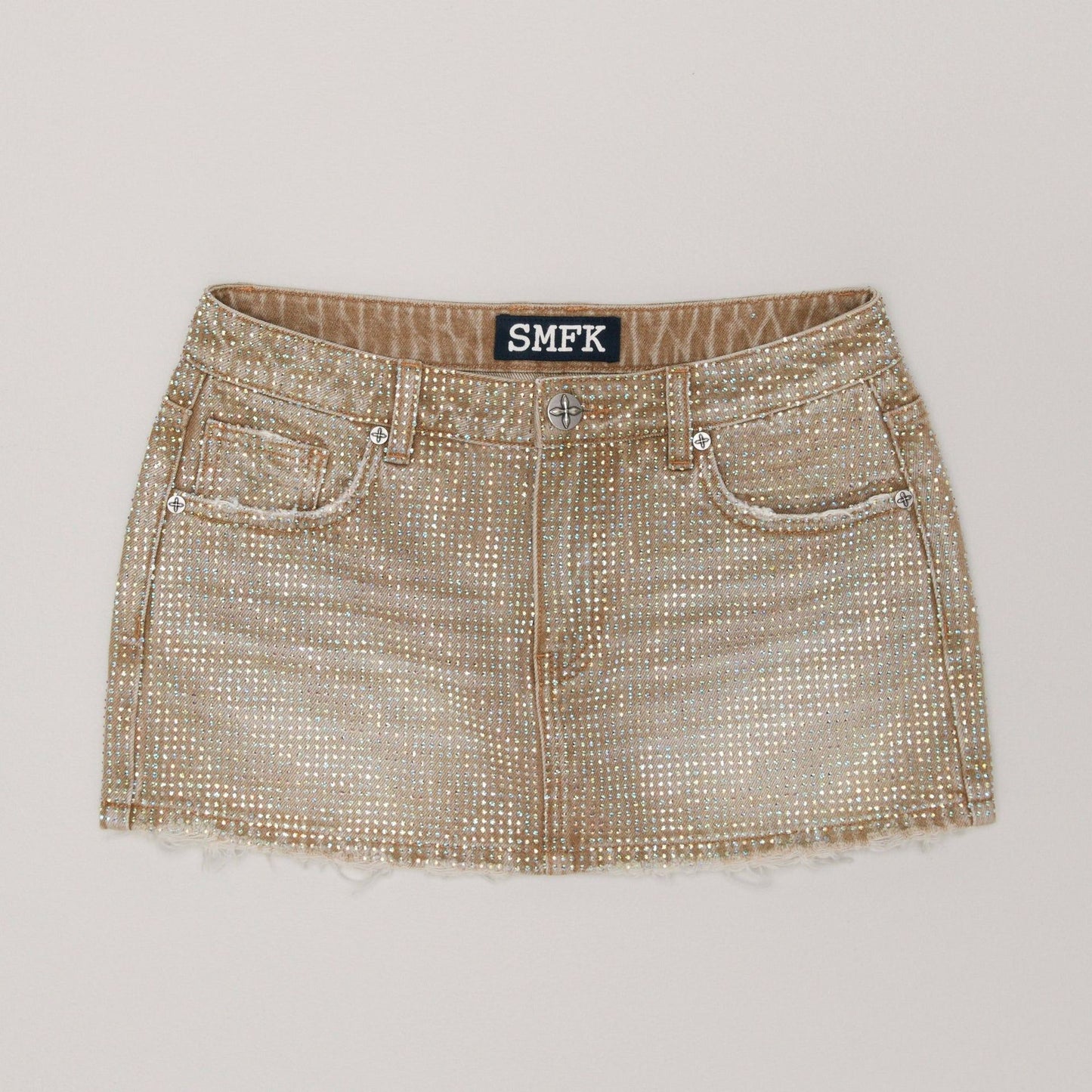 Handmade Wildland Holographic Denim Skirt