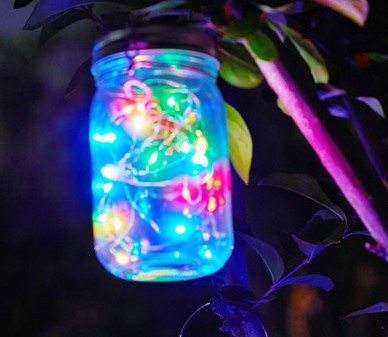 Solar Mason Jar Ljusdekoration Mason Jar Light Outdoor Hanging Light Mason Jar Light String