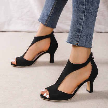 Women's Roman Style High Heel Peep Toe Sandals
