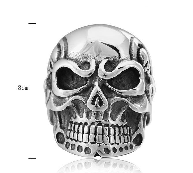 Punk Gothic Rock Personality Taro Titanium Steel Cast Men's Ring