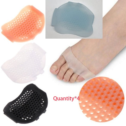 Coussinets avant en silicone pour semelle intérieure d'un demi-mètre Coussinets osynliga hög häl Skor Slip résistant Pads Smärta Relief fotvård