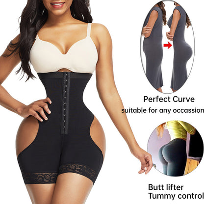 Kvinnor Shapewear High Waist Butt Lifter Magekontroll Underkläder Workout Midjetränarkorsett