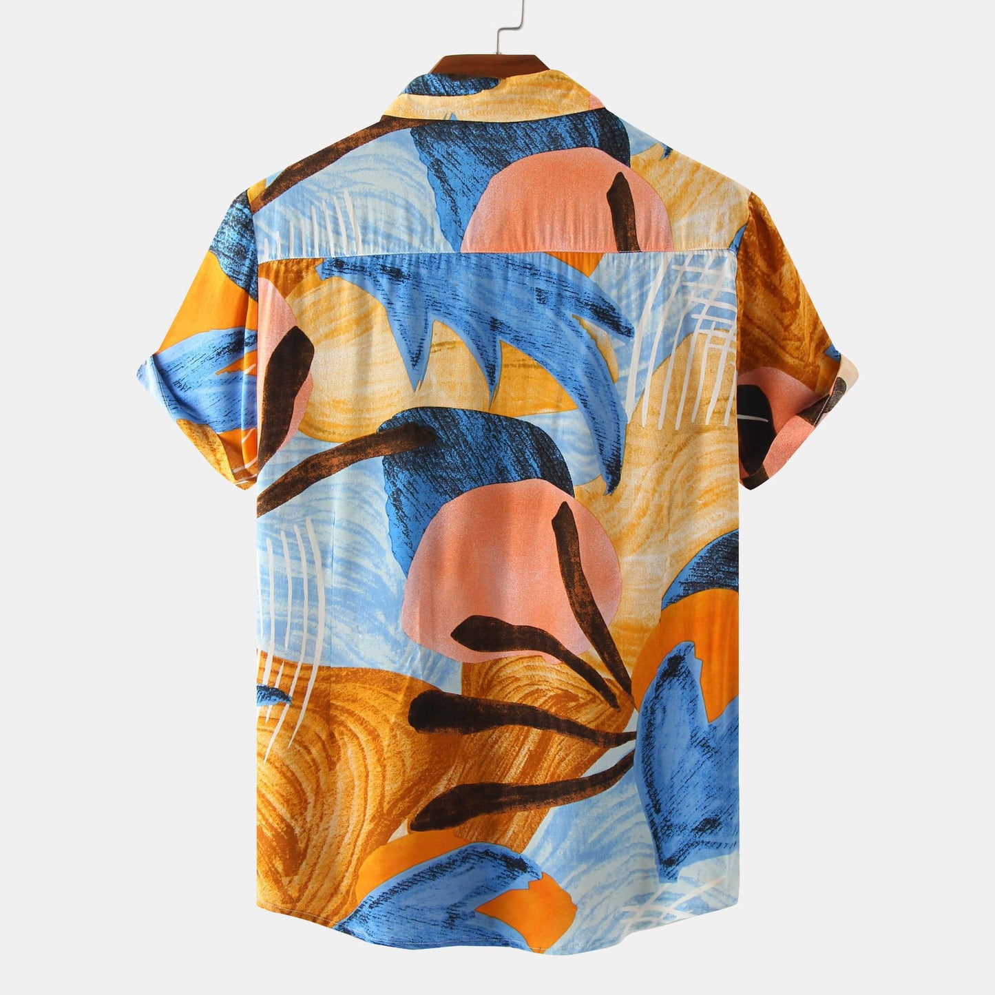 Fashion Hawaii Beach Short Sleeve Shirt Two Piece