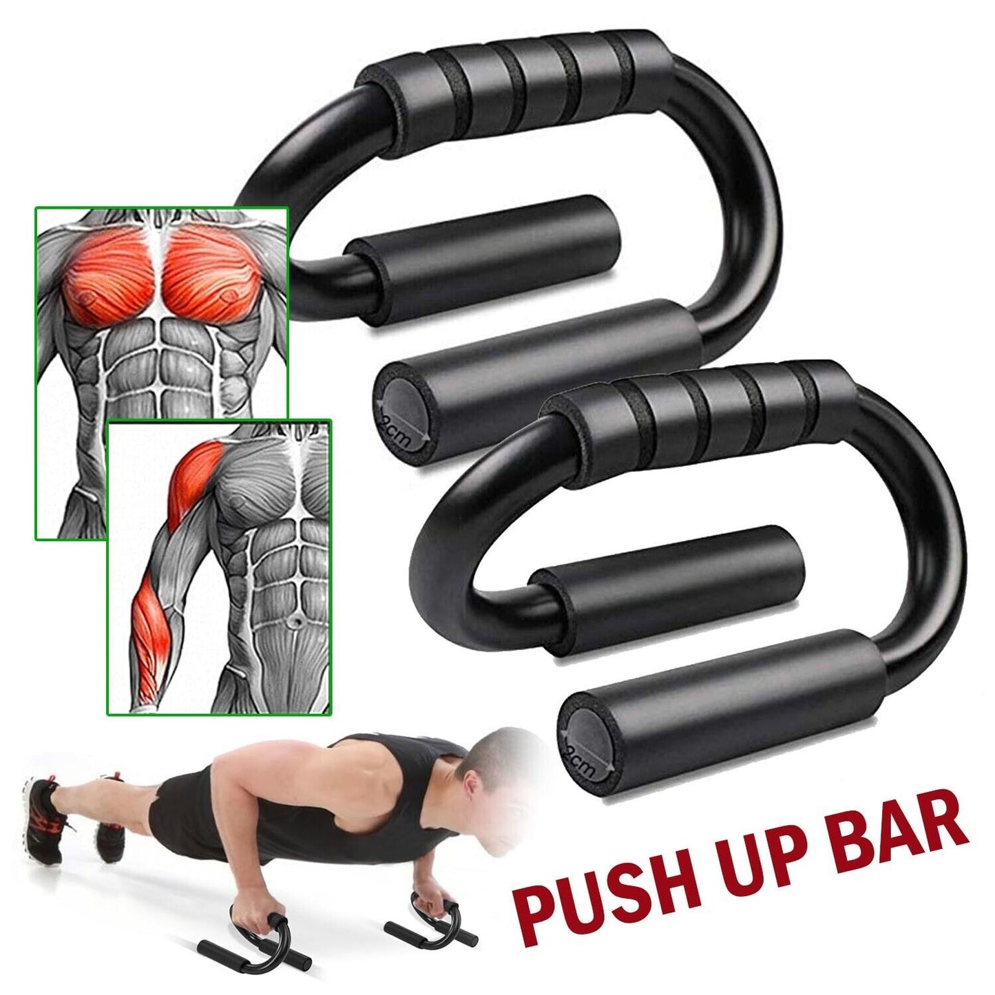 S-typ armhävningsfäste Keep Fitness