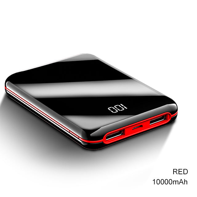 10000mAh Power Bank Extern batteribank 8W Snabbladdning Powerbank bärbar laddare med dubbel USB-utgång för telefonen