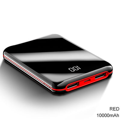 10000mAh Power Bank Extern batteribank 8W Snabbladdning Powerbank bärbar laddare med dubbel USB-utgång för telefonen