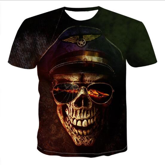 Mens Skull T shirts 3D t- shirts