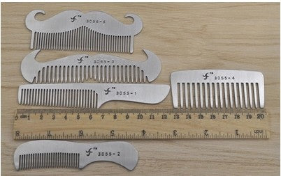 Stainless Steel Beard & Hair Combs