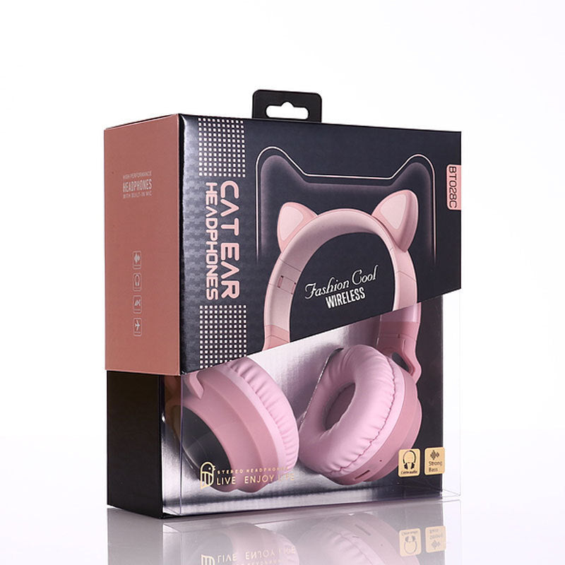 Söta Bluetooth 5.0-hörlurar stereo trådlösa headset