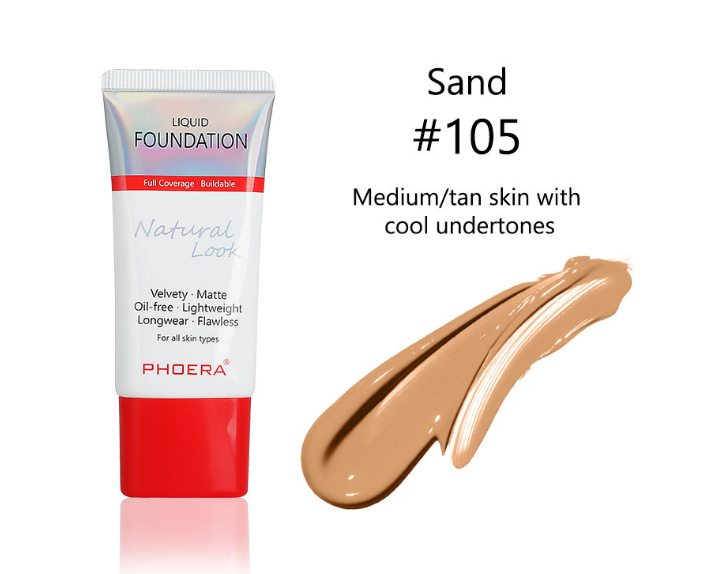 Matt, Silky, Tube Liquid Foundation, Damprodukter