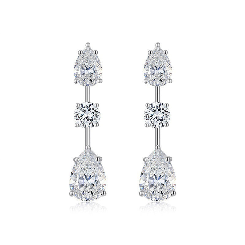 Luxury Moissanite Earrings - Elegant Design