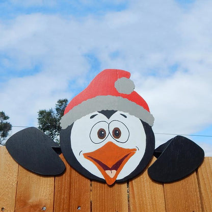 Christmas Themed Fence Garden Top Decoration