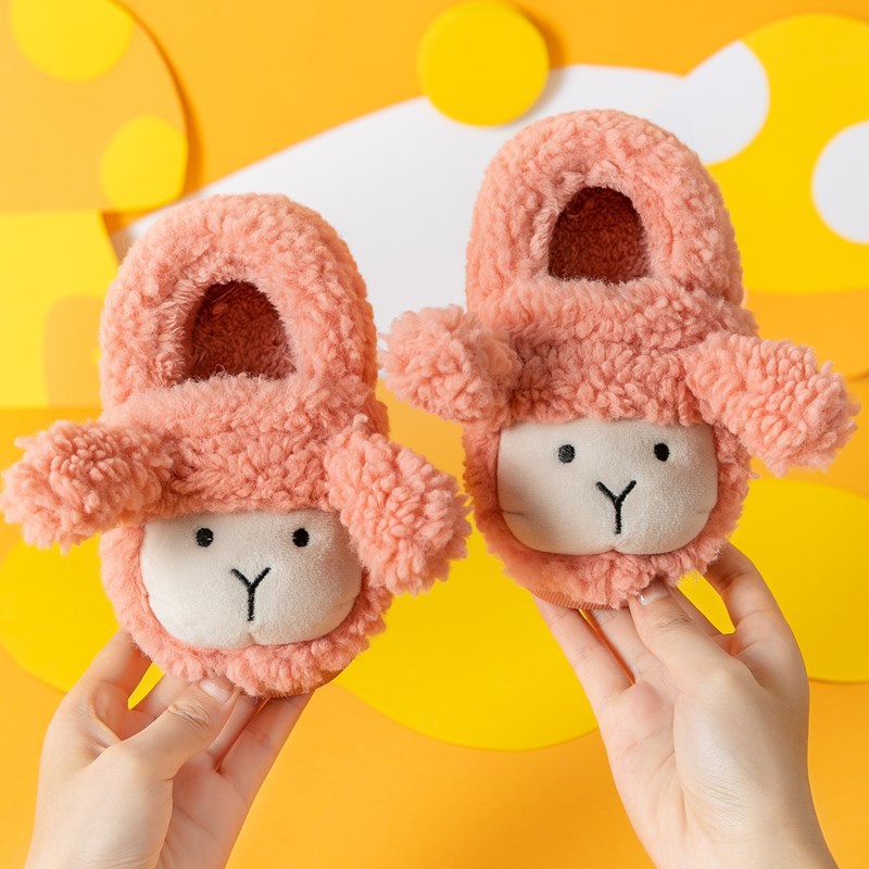 Cute cartoon little sheep children cotton shoes