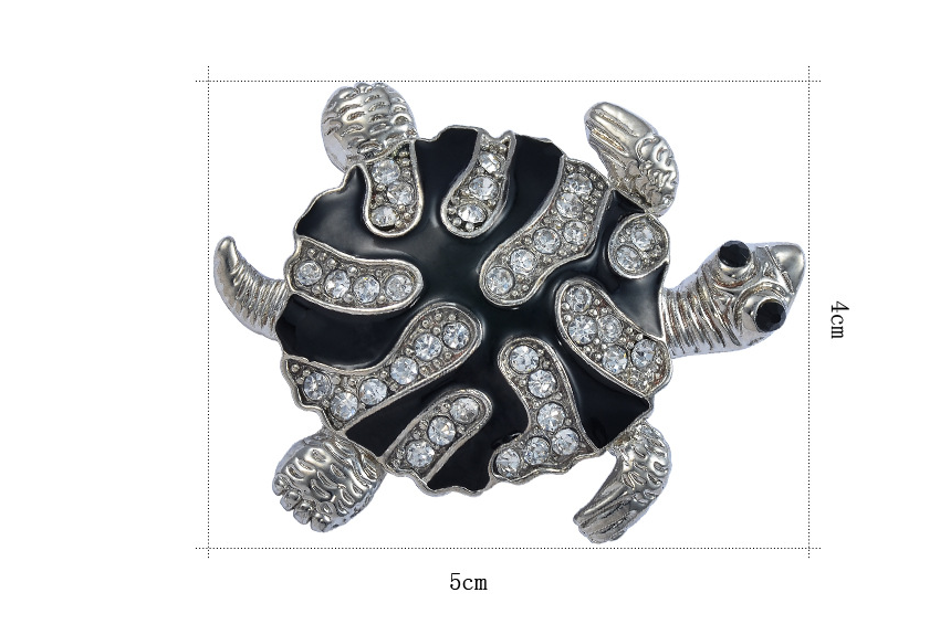 Broche Tortue Diamant