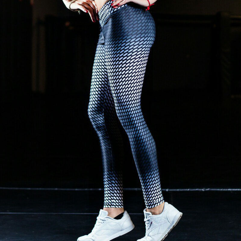 Gradient dot print yoga byxor leggings