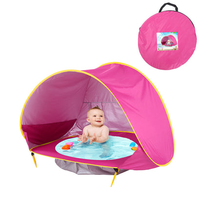 Tente de plage pour bébé, Camping en plein air pour enfants, facile à plier, imperméable, auvent solaire, protection UV