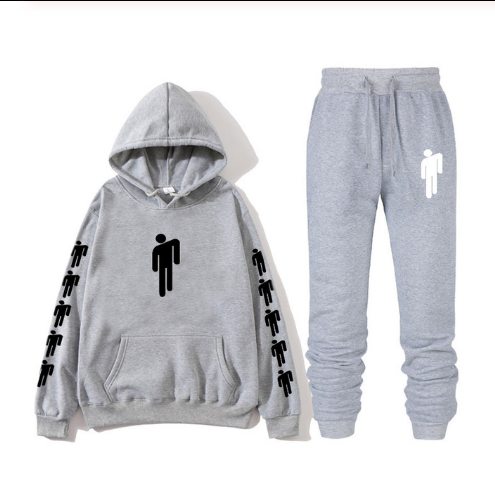 Sweat à capuche imprimé chanteur américain Billie Eilish sweat à capuche hommes et femmes Harajuku hip hop Brilie Eilish ensemble sweat + pantalon